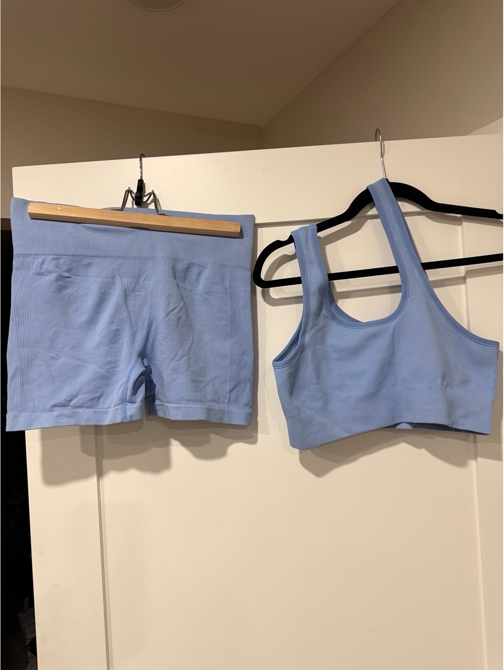 Seamless Workout Set – Size Large – Blue